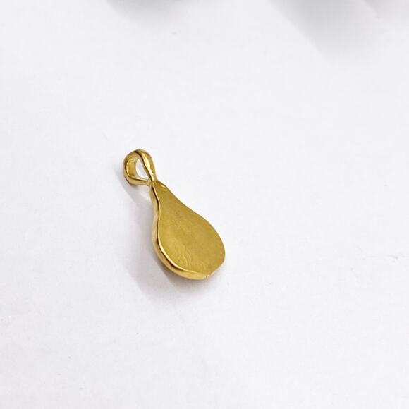 NEW Anthropologie Gold Whisper Teardrop Molten Birthstone Charm - Picture 7 of 16